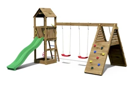 Dětské hřiště Marimex Play 018 Akát + zelená skluzavka