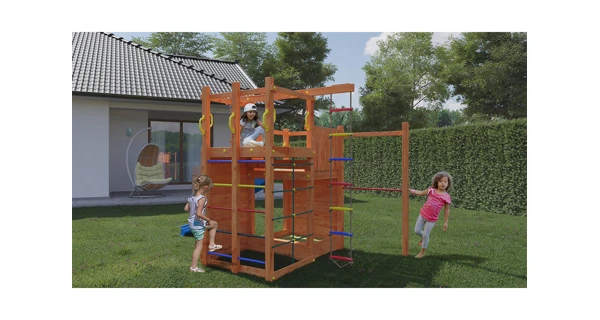 Dětské hřiště Marimex Play 020 + červená skluzavka