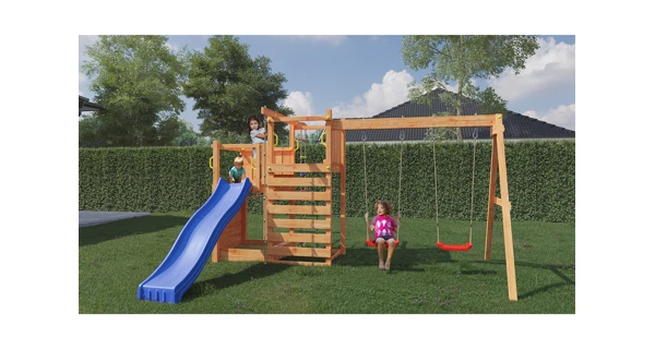 Dětské hřiště Marimex Play 021 + červená skluzavka