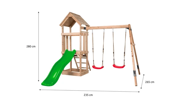 Dětské hřiště Marimex Play 022 + zelená skluzavka