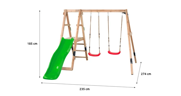 Dětské hřiště Marimex Play 023 + zelená skluzavka
