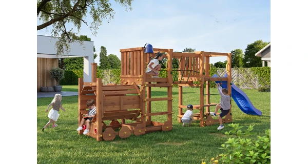 Dětské hřiště Marimex Play 025 + modrá skluzavka