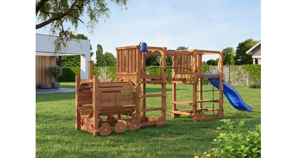 Dětské hřiště Marimex Play 025 + modrá skluzavka