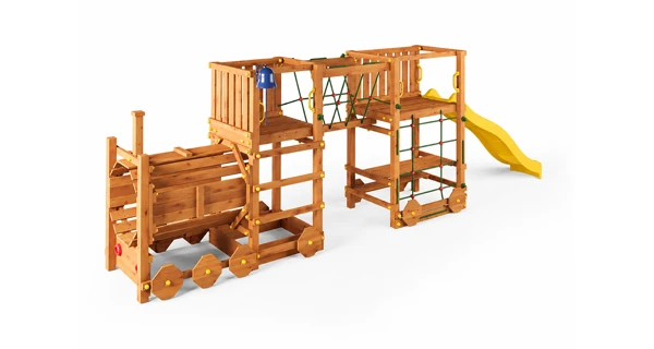Dětské hřiště Marimex Play 025 + žlutá skluzavka