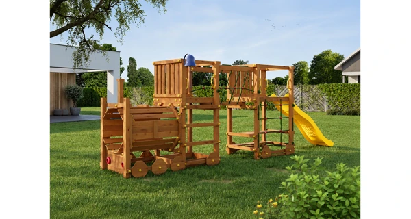 Dětské hřiště Marimex Play 025 + žlutá skluzavka