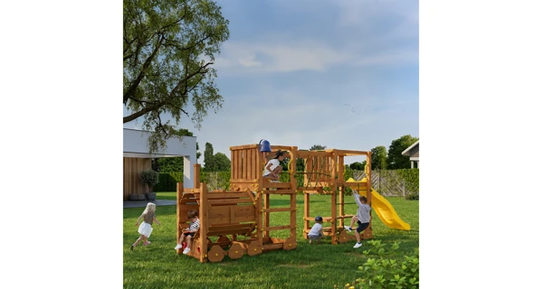 Dětské hřiště Marimex Play 025 + žlutá skluzavka