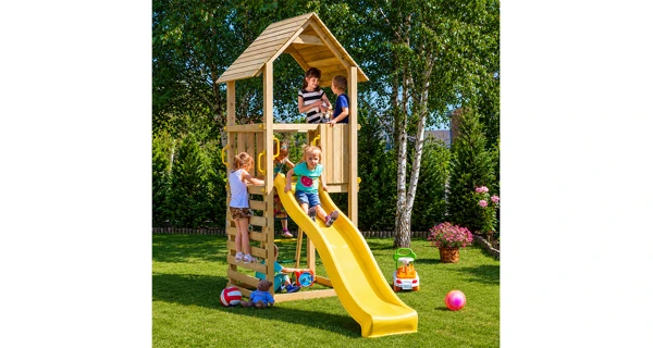 Dětské hřiště Marimex Play Basic 001 + žlutá skluzavka