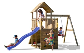 Dětské hřiště Marimex Play Basic 003 + modrá skluzavka