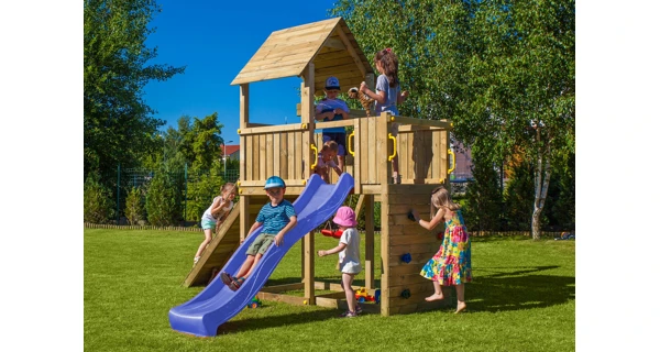 Dětské hřiště Marimex Play Basic 003 + modrá skluzavka