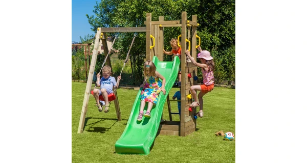 Dětské hřiště Marimex Play Basic 004 + zelená skluzavka