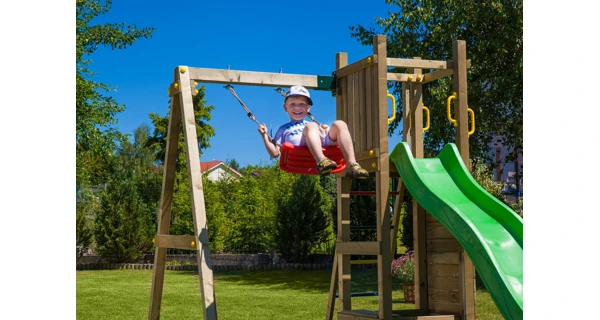 Dětské hřiště Marimex Play Basic 004 + zelená skluzavka