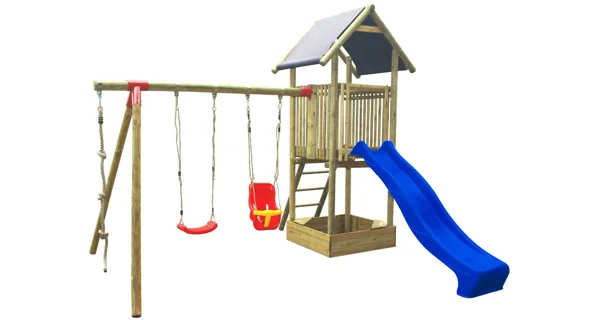 Dětské hřiště Marimex Play Basic 005 + modrá skluzavka