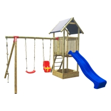 Dětské hřiště Marimex Play Basic 005 + modrá skluzavka