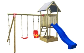 Dětské hřiště Marimex Play Basic 005 + modrá skluzavka