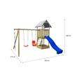Dětské hřiště Marimex Play Basic 005 + modrá skluzavka