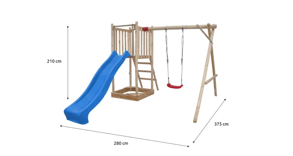 Dětské hřiště Marimex Play Basic 006 + modrá skluzavka