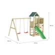 Dětské hřiště Marimex Play Basic 009 + zelená skluzavka