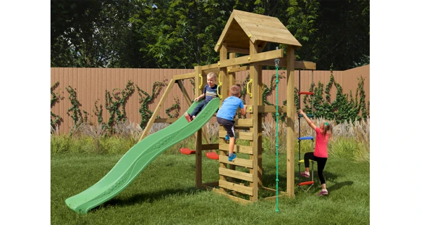 Dětské hřiště Marimex Play Basic 011 + zelená skluzavka