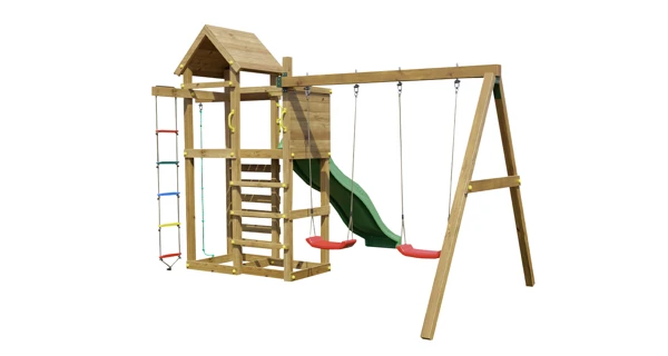 Dětské hřiště Marimex Play Basic 011 + zelená skluzavka