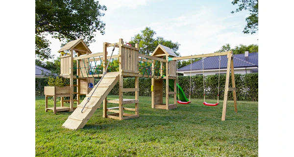 Dětské hřiště Marimex Play Basic 012 + zelená skluzavka