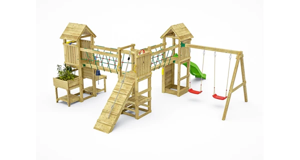 Dětské hřiště Marimex Play Basic 012 + zelená skluzavka