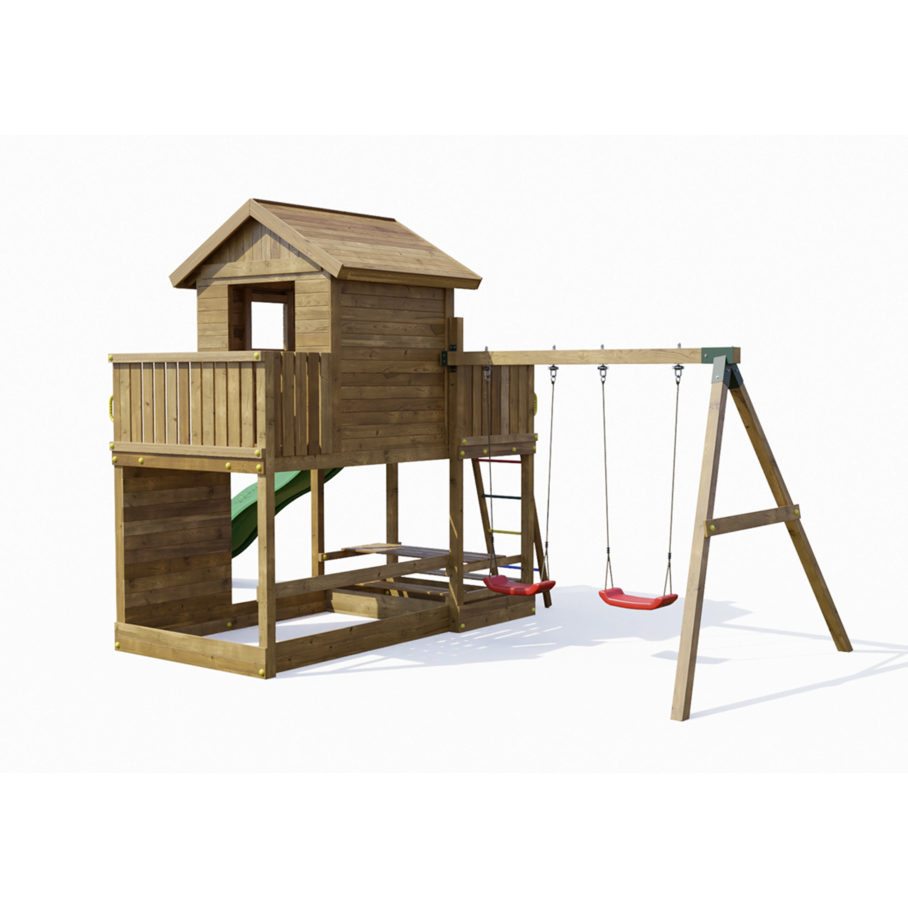 Marimex | Dětské hřiště Marimex Play Basic 013 + zelená skluzavka | 11640642 Obrázek