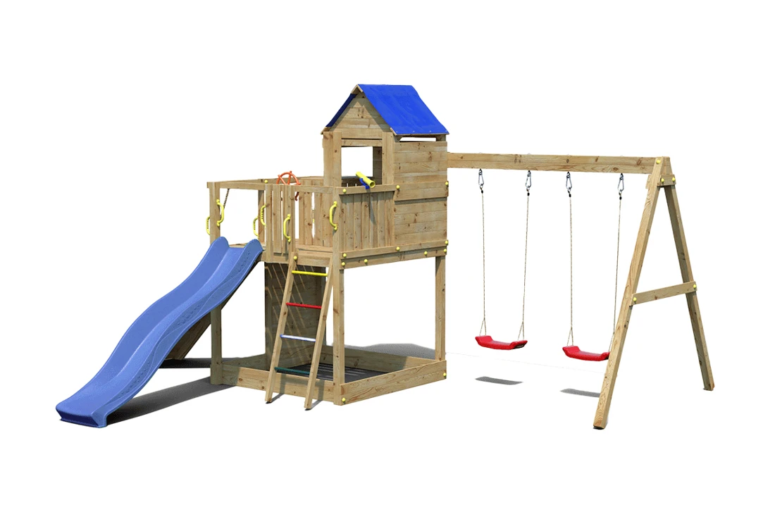 Marimex | Dětské hřiště Marimex Play Basic 014 + zelená skluzavka | 11640645 Obrázek