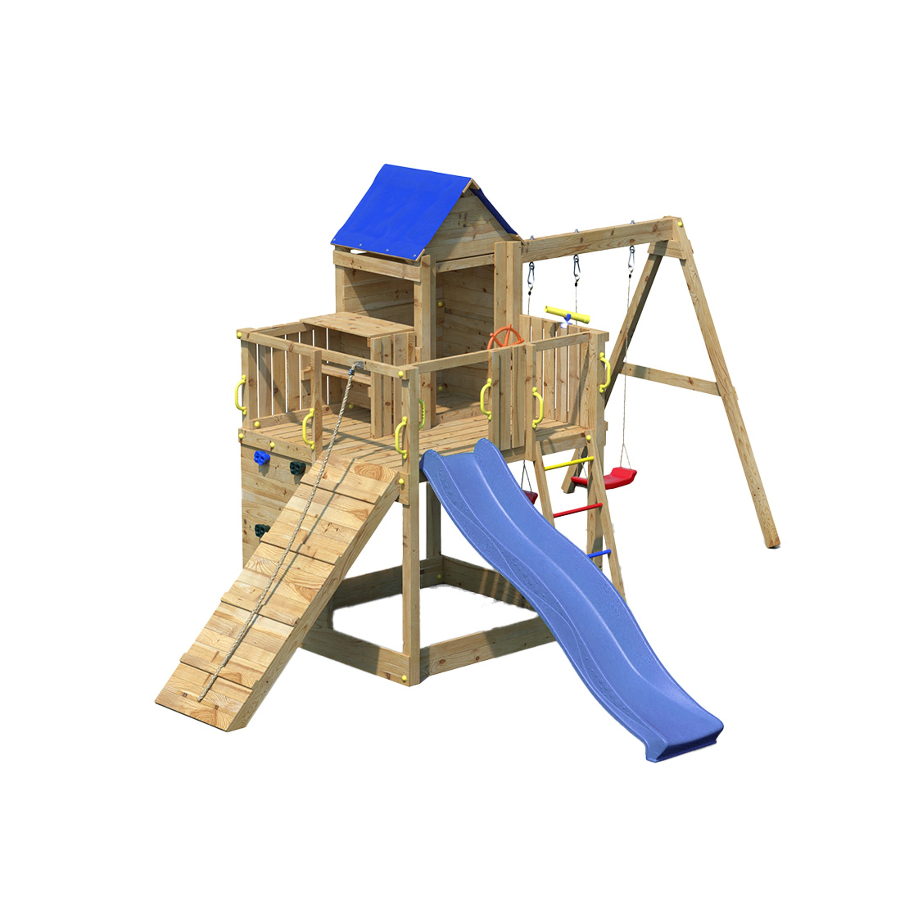 Marimex | Dětské hřiště Marimex Play Basic 014 + zelená skluzavka | 11640645 Obrázek