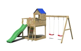 Dětské hřiště Marimex Play Basic 014 + zelená skluzavka