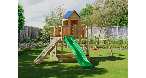 Dětské hřiště Marimex Play Basic 014 + zelená skluzavka