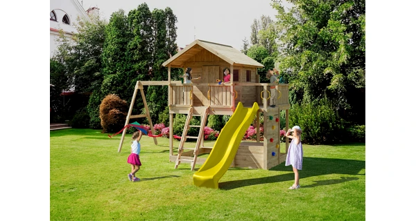 Dětské hřiště Marimex Play Basic 015 + žlutá skluzavka