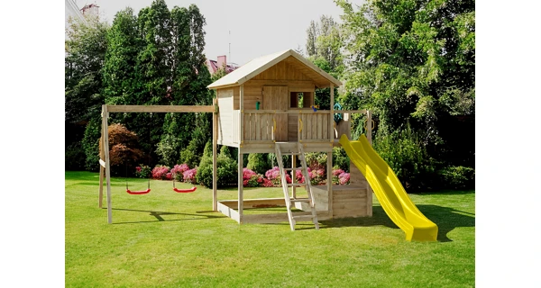 Dětské hřiště Marimex Play Basic 015 + žlutá skluzavka