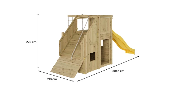 Dětské hřiště Marimex Play Basic 016 + žlutá skluzavka