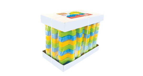 Dětské plastové kostky Wafle 20 ks