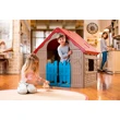 Dětský domeček Foldable Play House - červená + žlutá + světle modrá