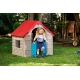 Dětský domeček Foldable Play House - červená + žlutá + světle modrá