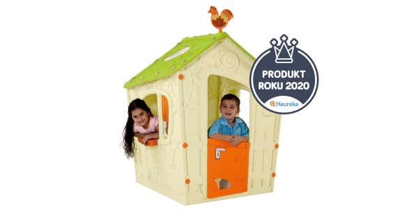 Dětský domeček Magic Play House - béžová + zelená