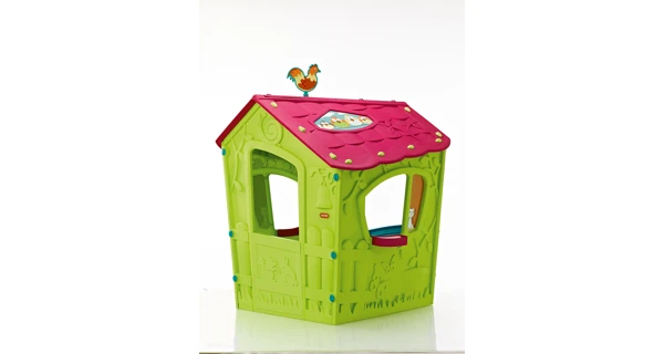 Dětský domeček Magic Play House - zelená + fialovočervená