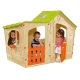 Dětský domeček Magic Villa - béžová + zelená
