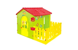Dětský domeček Mochtoys s plotem