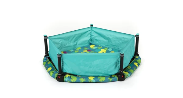 Dětský domeček + trampolína 4v1 Frogs + plastové míčky