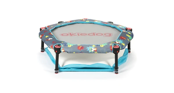 Dětský domeček + trampolína 4v1 Superheroes + plastové míčky