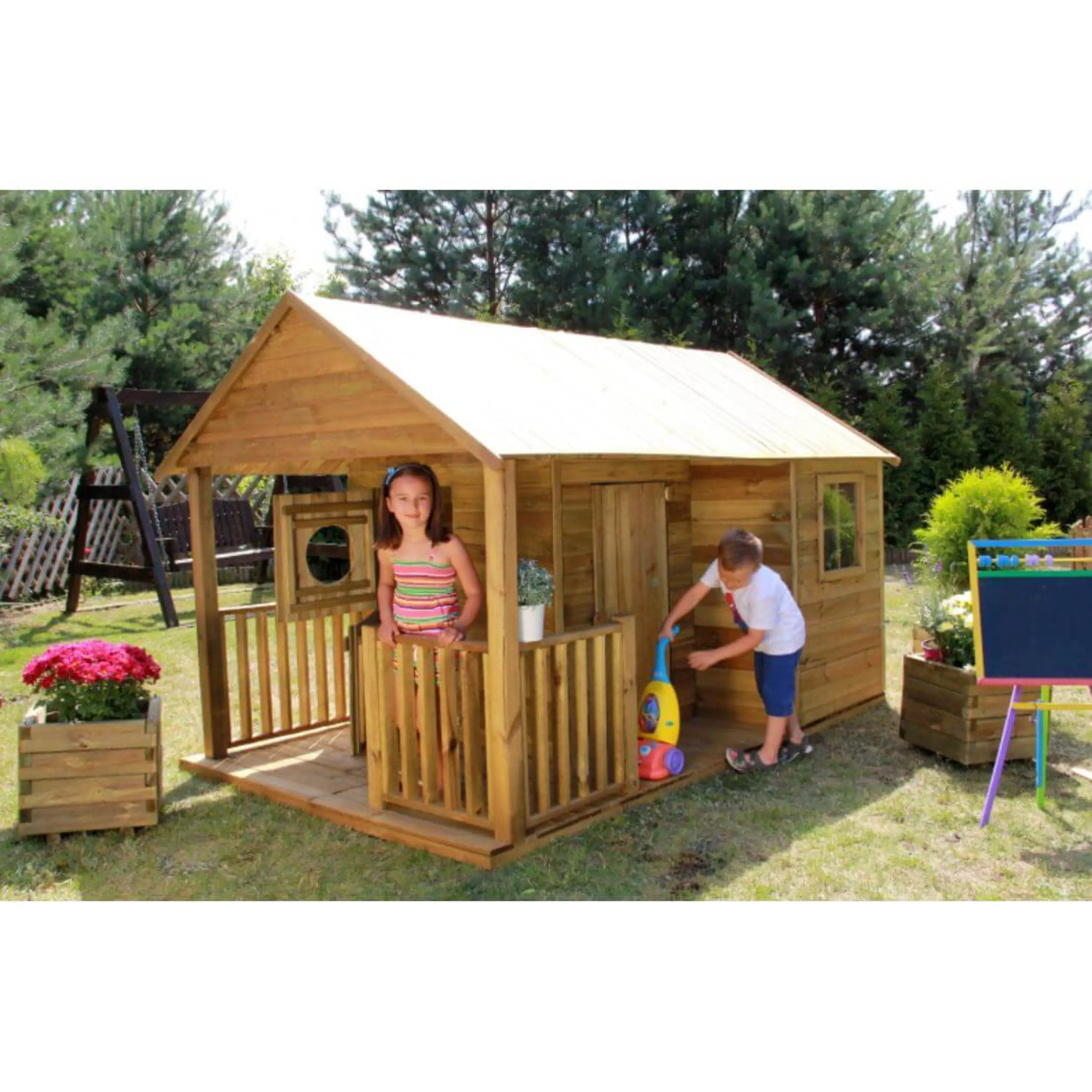 Marimex | Dětský dřevěný domeček Farma | 11640426 Obrázek