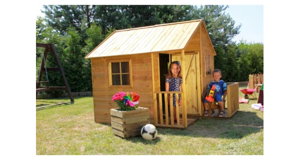 Dětský dřevěný domeček Marimex Chalupa (Poškozené prkna)