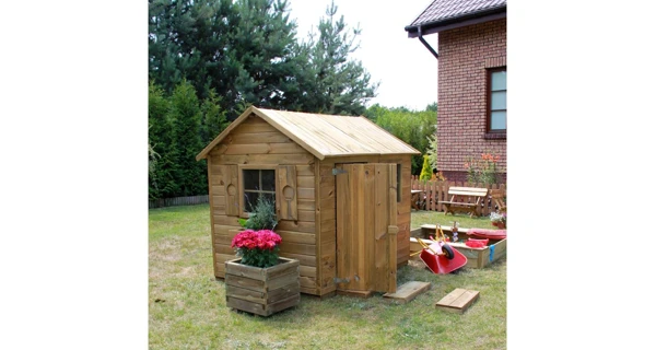 Dětský dřevěný domeček Marimex Chata