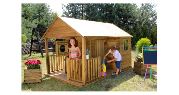 Dětský dřevěný domeček Marimex Farma