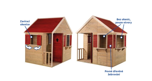 Dětský dřevěný domeček Marimex Letní vila