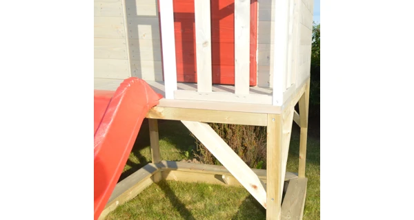 Dětský dřevěný domeček Marimex Veranda s houpačkou