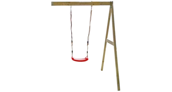 Dětský dřevěný domeček Marimex Veranda s houpačkou