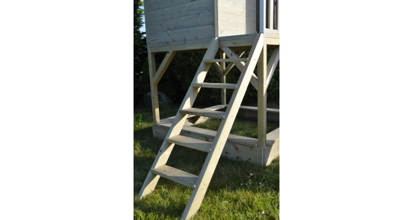 Dětský dřevěný domeček Marimex Veranda s houpačkou